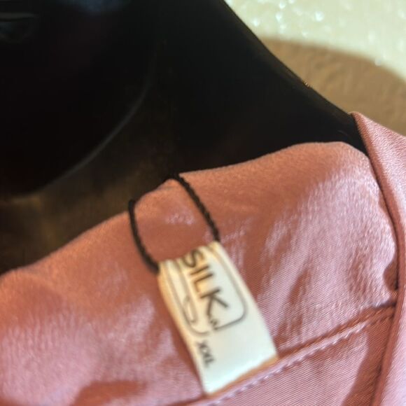 Lilysilk 100% mulberry silk button front hi low top nwt xxl - Picture 5 of 8